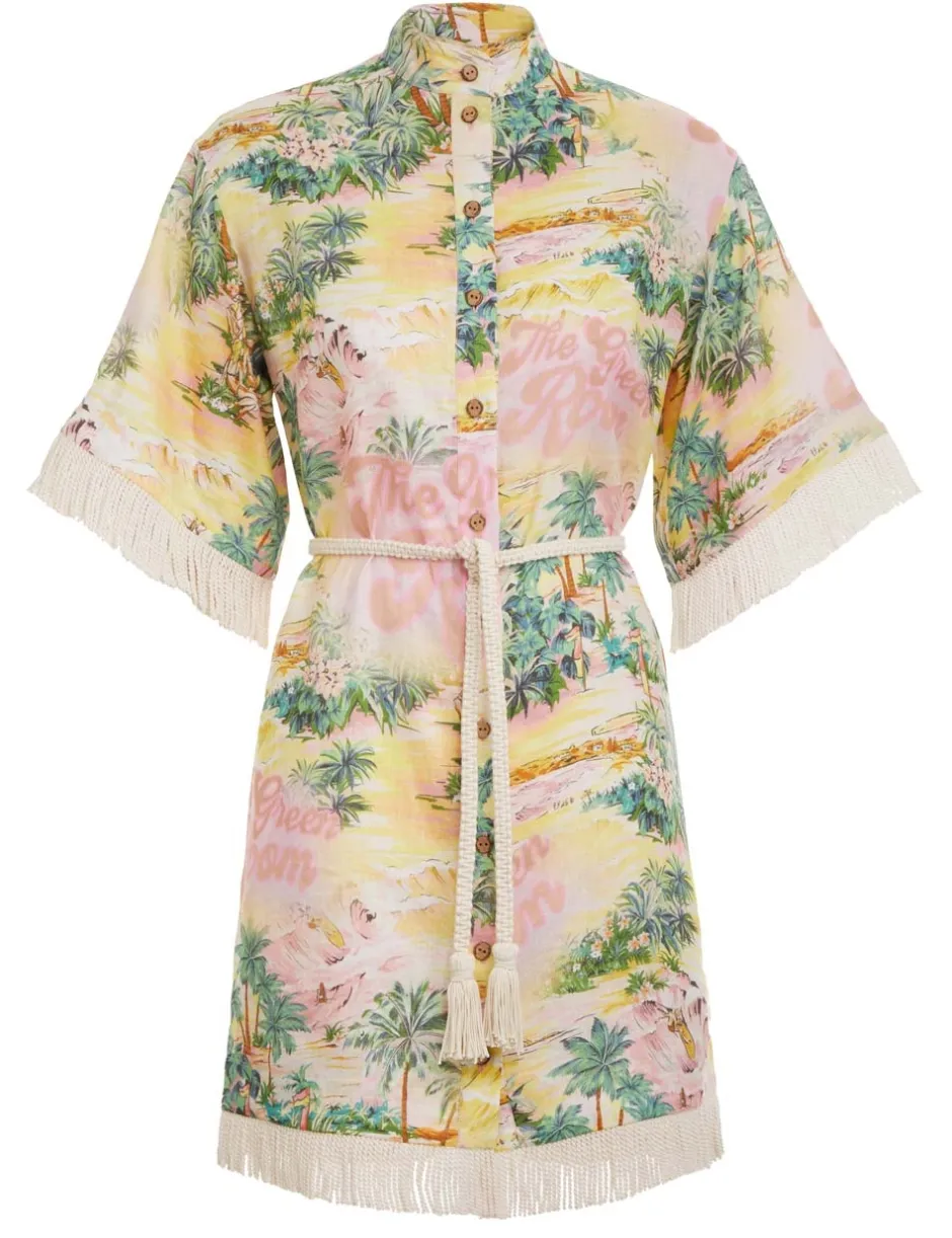 Clearance ZIMMERMANN Vacay Short Sleeve Dress