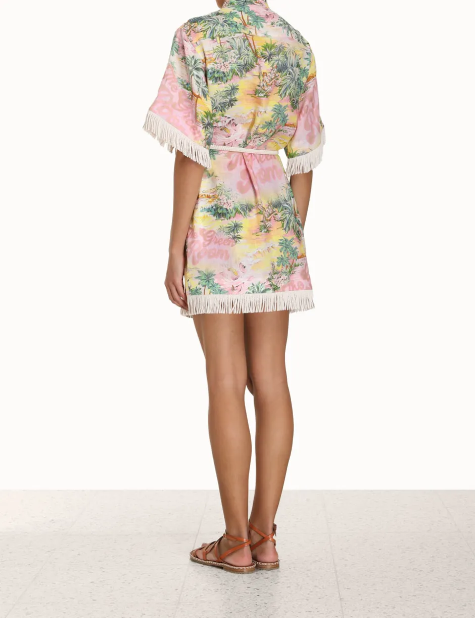Clearance ZIMMERMANN Vacay Short Sleeve Dress
