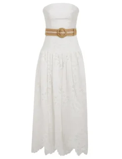 Hot ZIMMERMANN Vacay Strapless Midi Dress