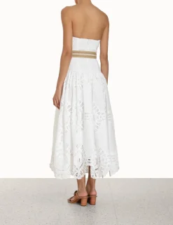 Hot ZIMMERMANN Vacay Strapless Midi Dress