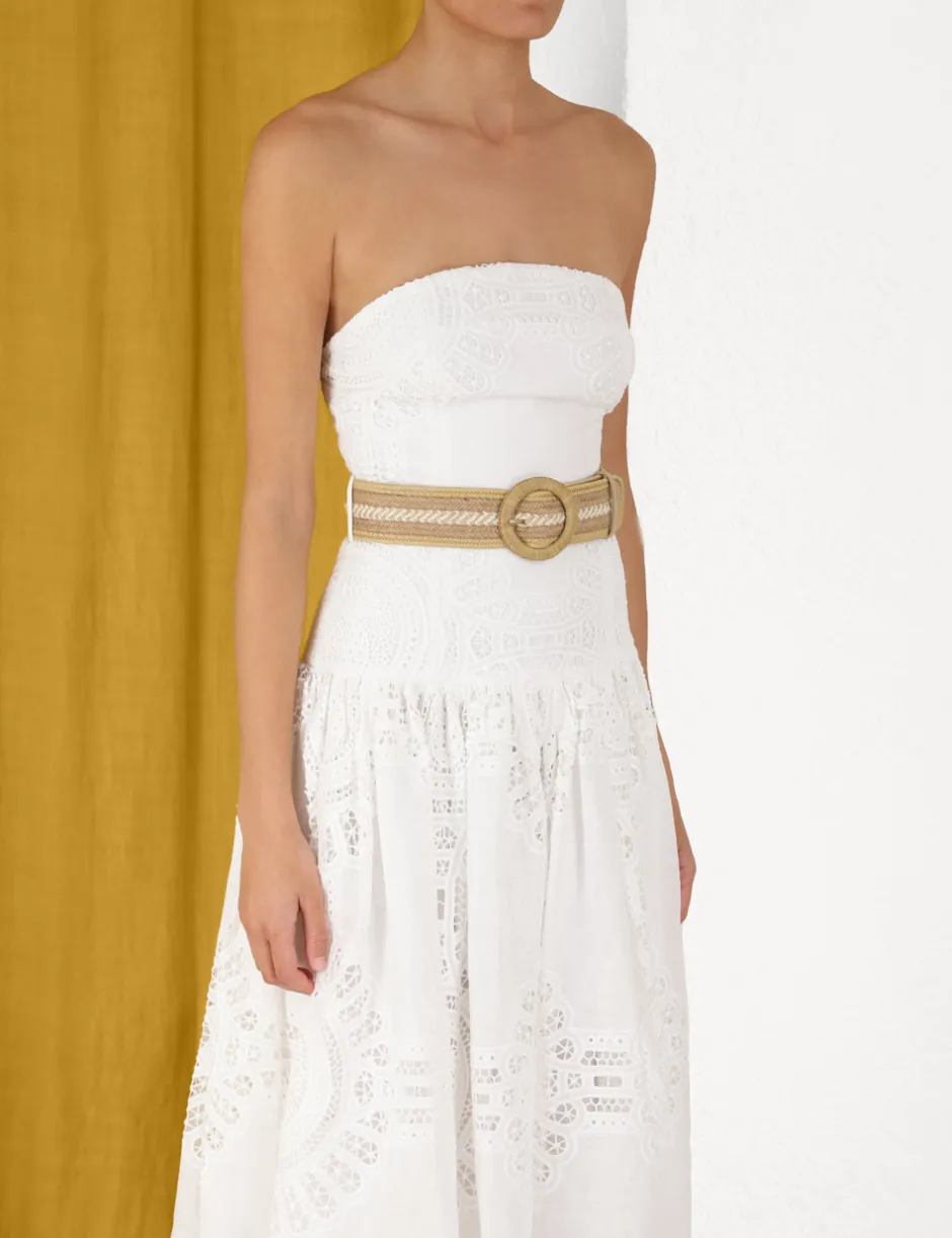 Hot ZIMMERMANN Vacay Strapless Midi Dress