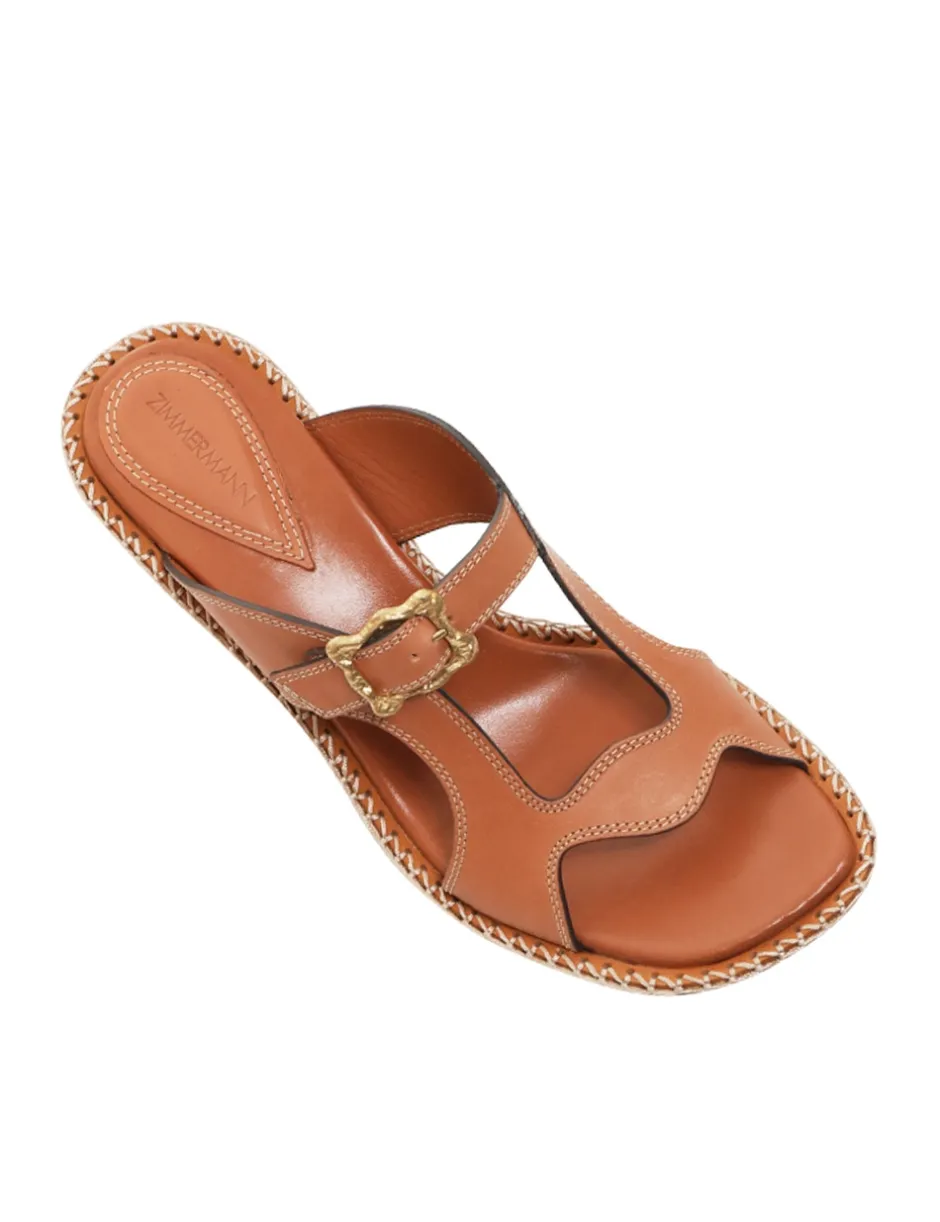 Sale ZIMMERMANN Wavy Mule Sandal 65
